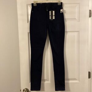 GAP True Skinny High Rise Pants size 25R inseam 29” color navy blue